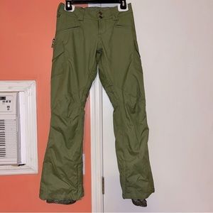 Burton Olive Green Women's Snow Pants